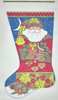 Forest Santa Stocking
