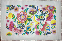 Large White Floral Panel
