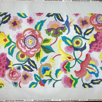 Large White Floral Panel