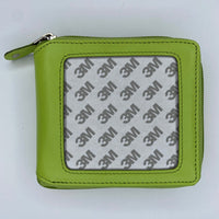 Self Finishing Zip Wallet - Light Lime
