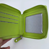 Self Finishing Zip Wallet - Light Lime
