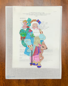 Versailles Minuet Santa (Radko) with stitch guide