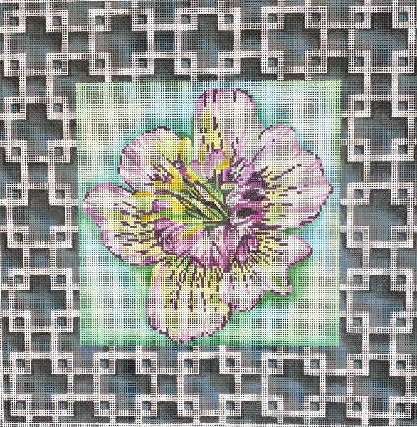 Fleur de Lis  Needlepoint Destashing
